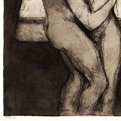 Póster artístico de El beso de Edvard Munch