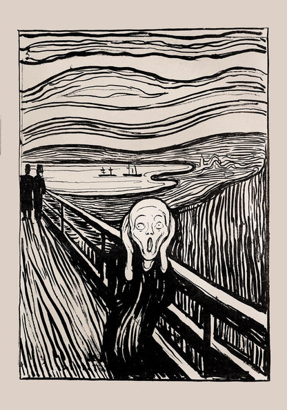 Póster artístico de El grito de Edvard Munch
