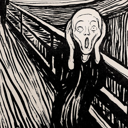 Póster artístico de El grito de Edvard Munch