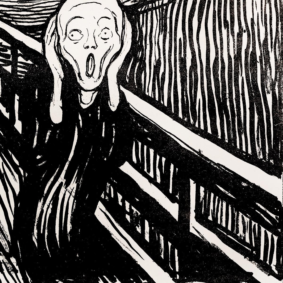 El cartel de la exposición Scream Munch