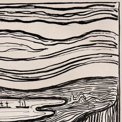 Póster artístico de El grito de Edvard Munch