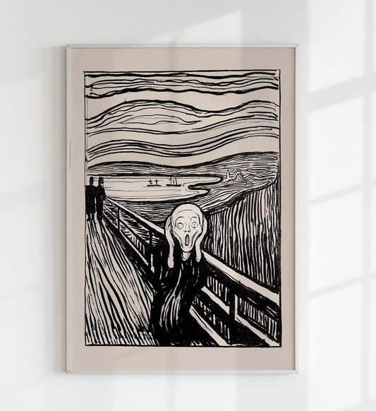 Póster artístico de El grito de Edvard Munch