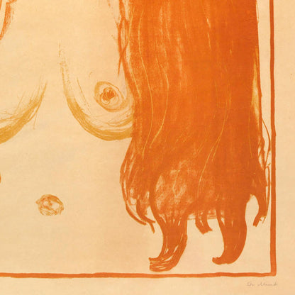 Póster artístico de El pecado de Edvard Munch