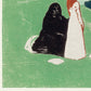 Edvard Munch Two Women on the Shore Art Poster