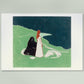 Edvard Munch Two Women on the Shore Art Poster