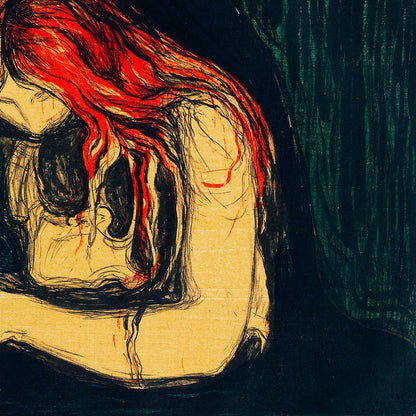 Afiche de la exposición El vampiro II de Munch