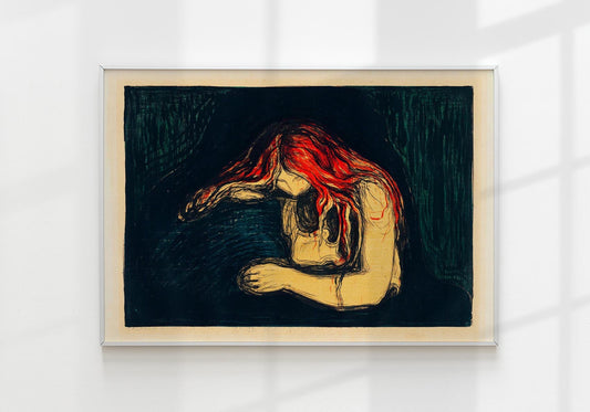 Póster artístico de Edvard Munch El Vampiro II