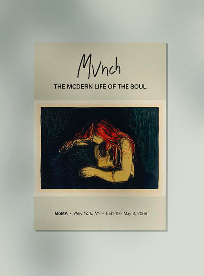 Afiche de la exposición El vampiro II de Munch
