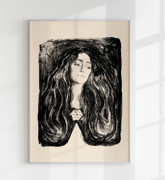 Lámina artística El broche de Edvard Munch