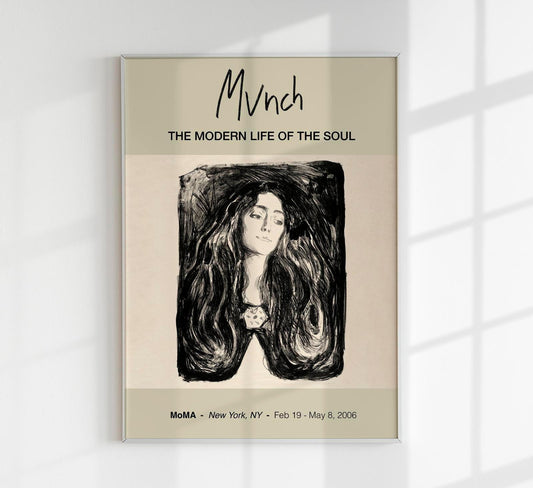 "The Brooch. Eva Mudocci" Munch Exhibition Poster - ♥