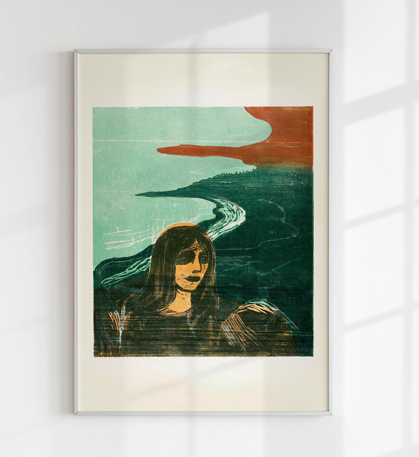 Edvard Munch Against the Shore Art Poster