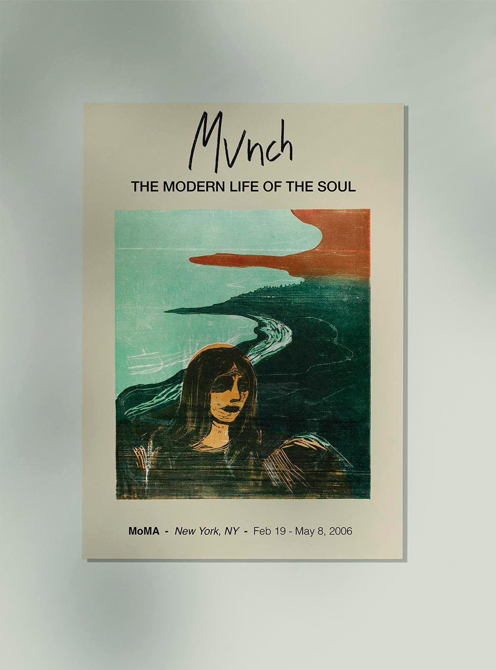 Against the Shore Munch Exhibition Poster