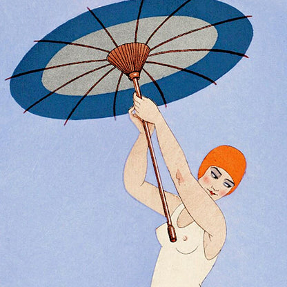 Cartel vintage de la placa nº 14 de Au Lido