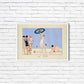 Au Lido Plate N°14 Vintage Poster