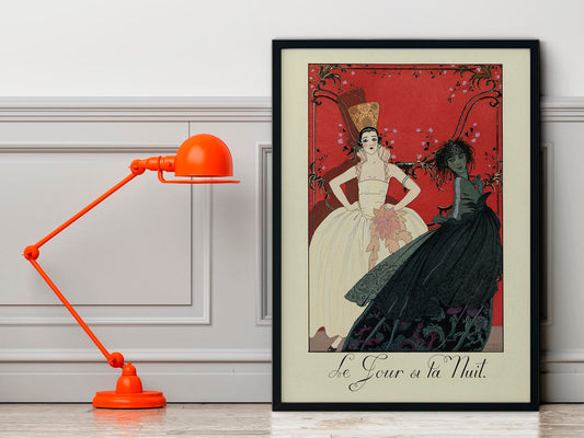 Le Jour et La Nuit Vintage Poster