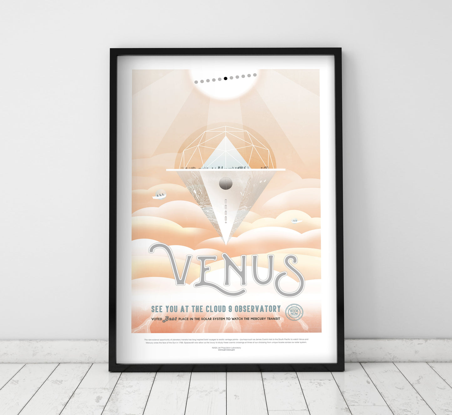 Póster de viaje de la NASA: Venus