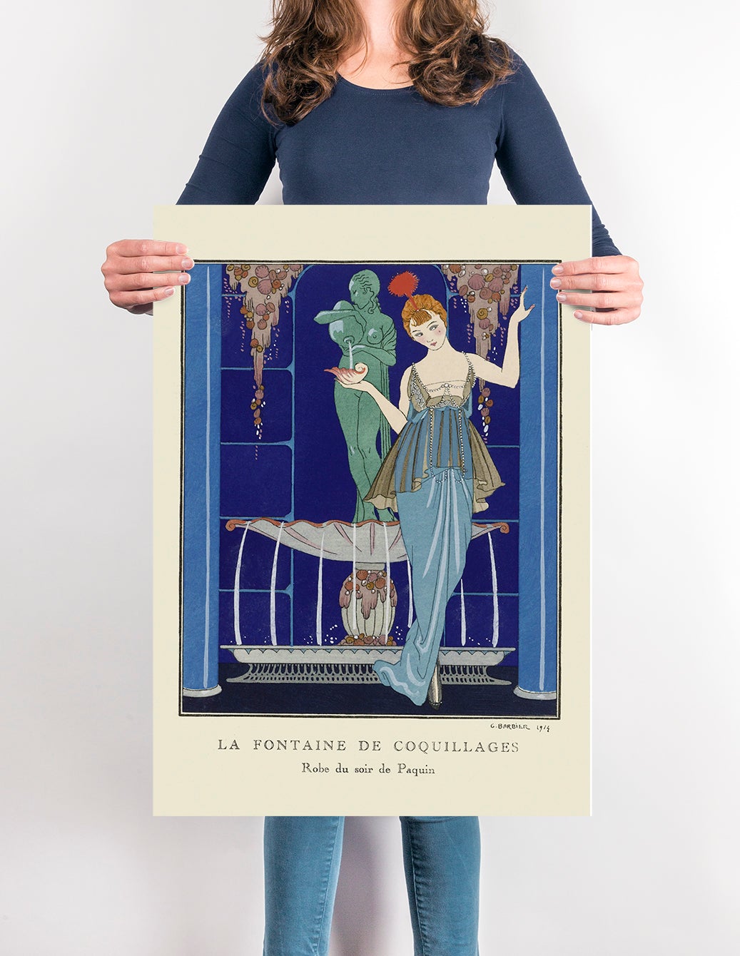 La Fontaine de Coquillages Vintage Poster