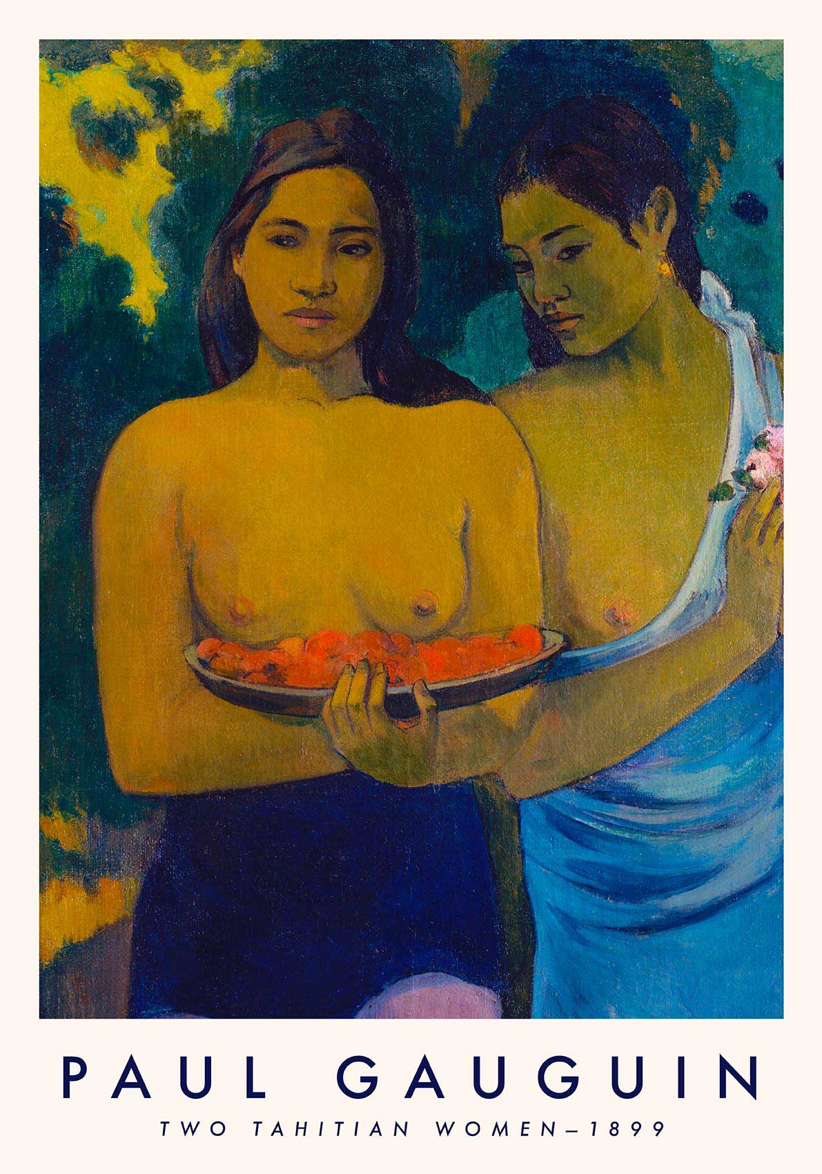 Conjunto de dos carteles de exposición de arte de Paul Gauguin