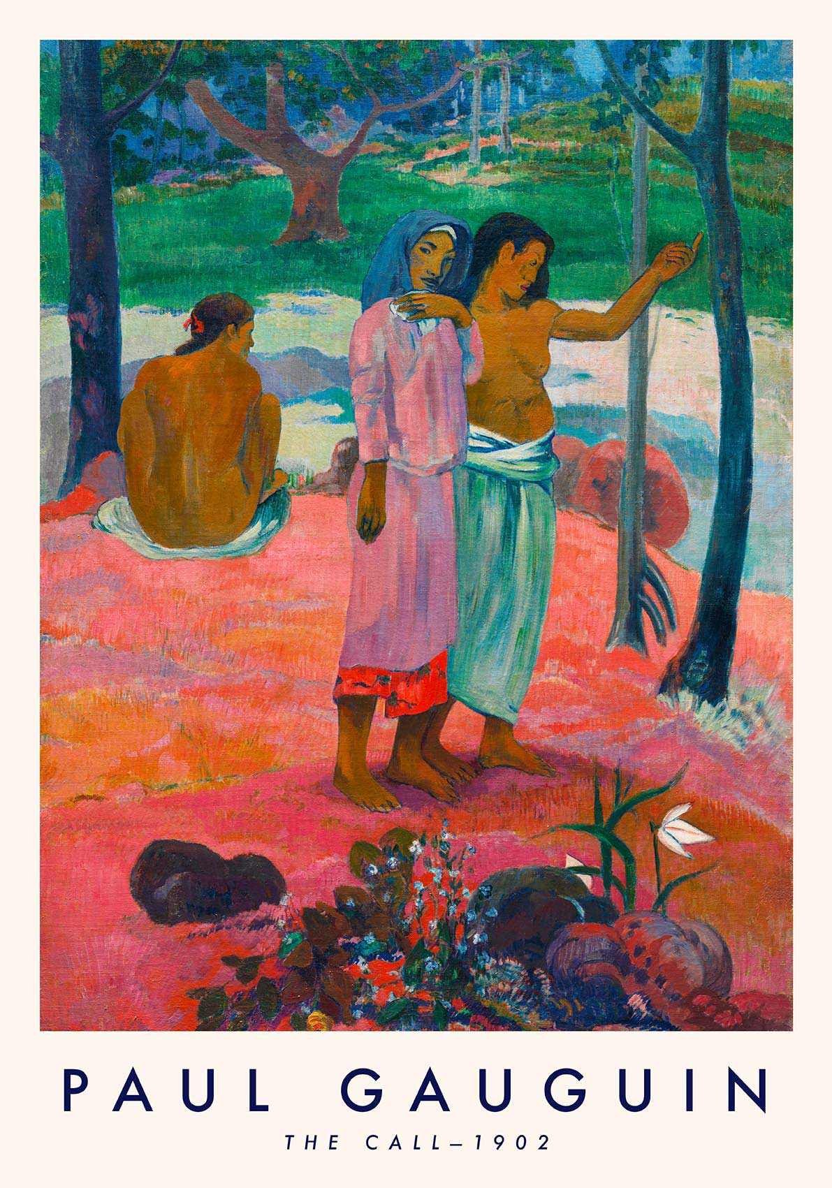 Conjunto de dos carteles de exposición de arte de Paul Gauguin