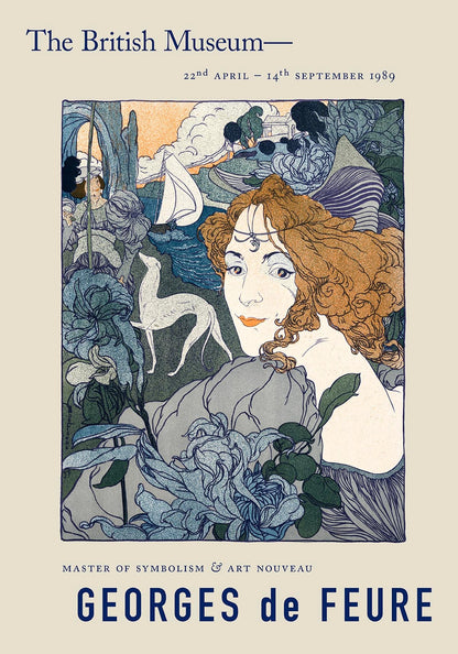 Póster Exposición Mujer y Perro Georges de Feure