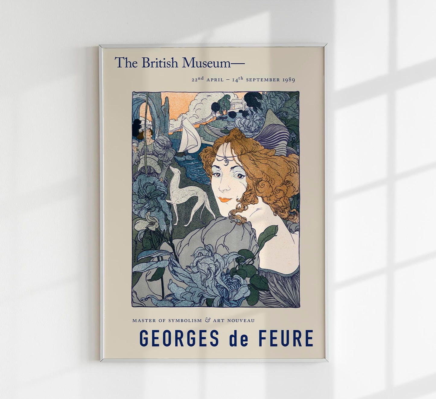 Georges de Feure Woman & Dog Exhibition Poster