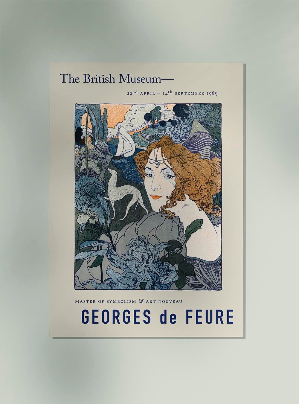 Póster Exposición Mujer y Perro Georges de Feure