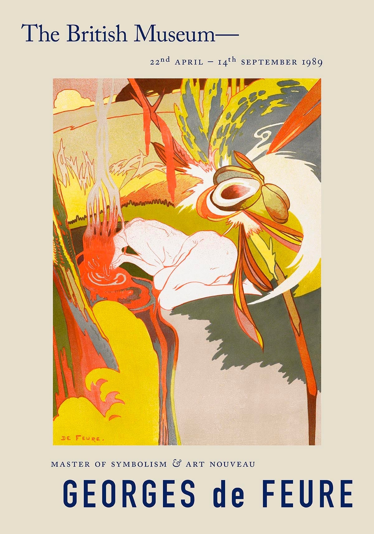 Cartel de la exposición Georges de Feure La source du Mal