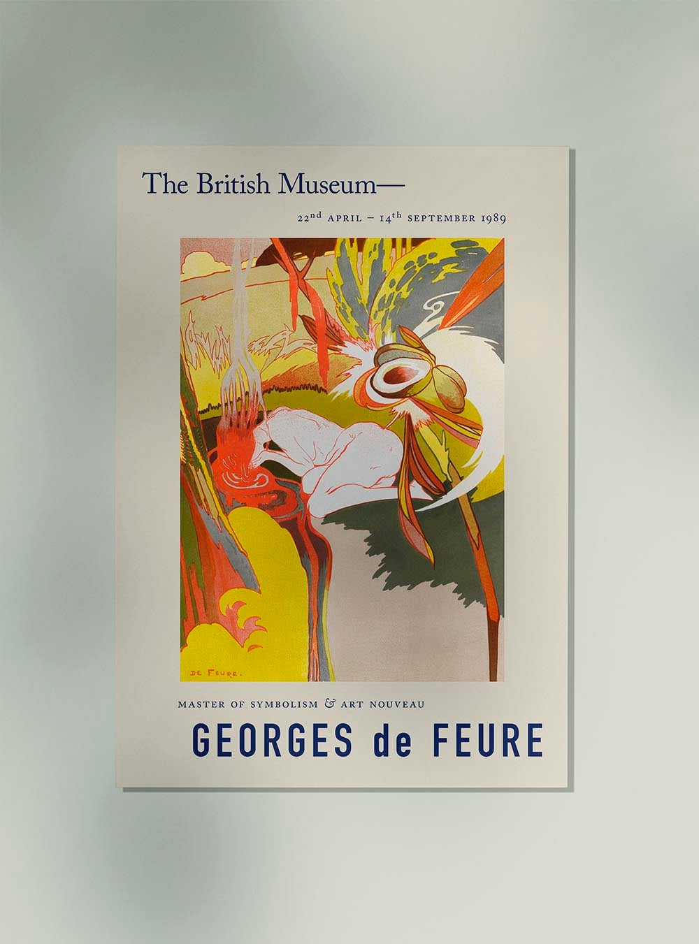 Cartel de la exposición Georges de Feure La source du Mal