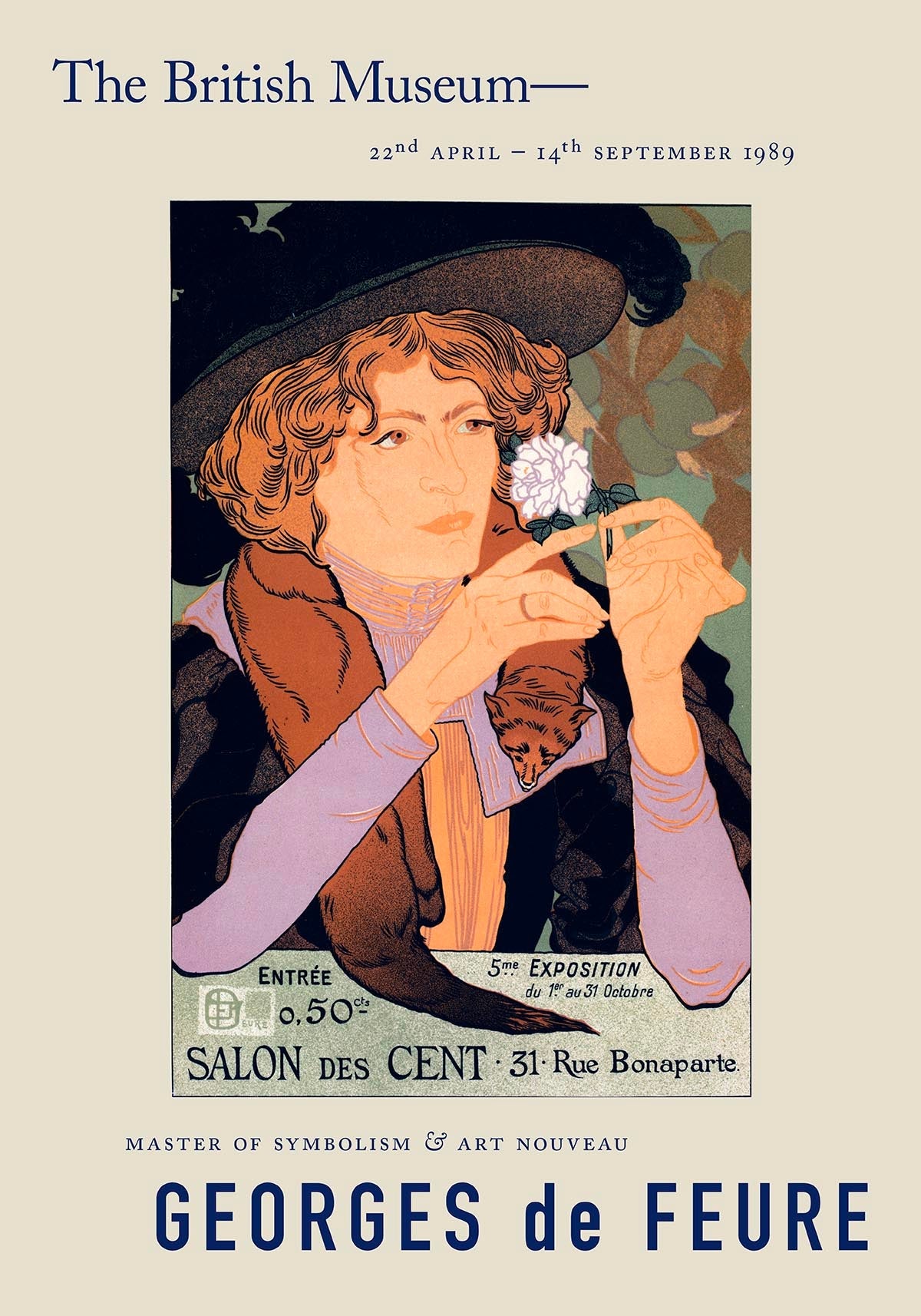 Póster Exposición Georges de Feure pour le Salon