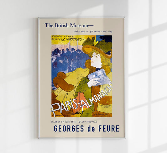 Póster Exposición Georges de Feure Almanaque de París