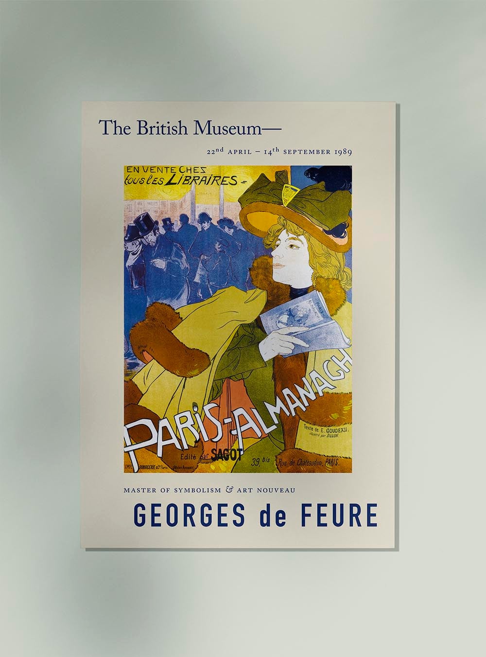 Póster Exposición Georges de Feure Almanaque de París