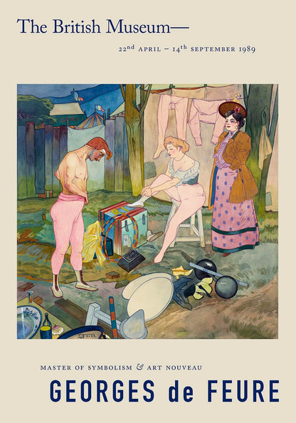Cartel de la exposición Georges de Feure Le Cirque Corvi