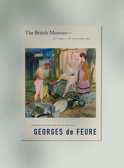 Cartel de la exposición Georges de Feure Le Cirque Corvi