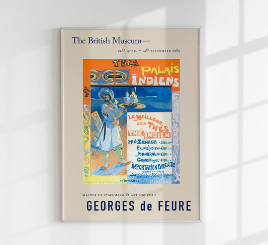 Cartel de la exposición Georges de Feure Thes du Palais Indien