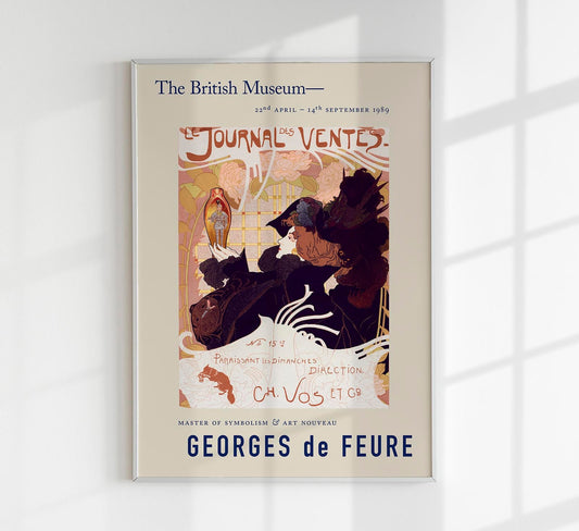 Georges de Feure Journal des Ventes Exhibition Poster