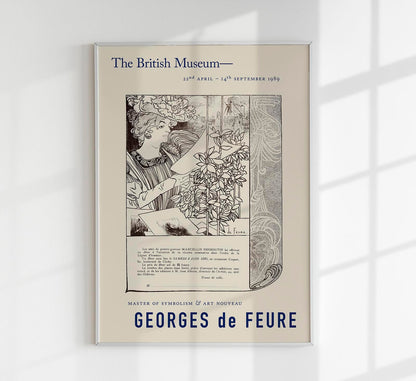 Cartel de exposición de invitación a cena de Georges de Feure