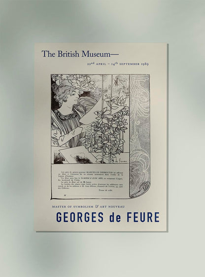 Cartel de exposición de invitación a cena de Georges de Feure