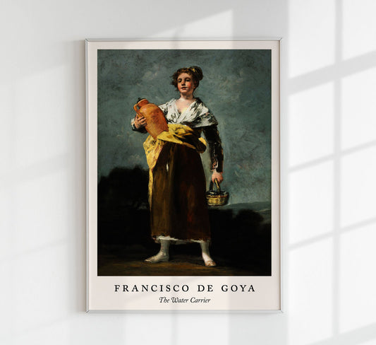 El aguador - Cartel de la exposición de Francisco de Goya