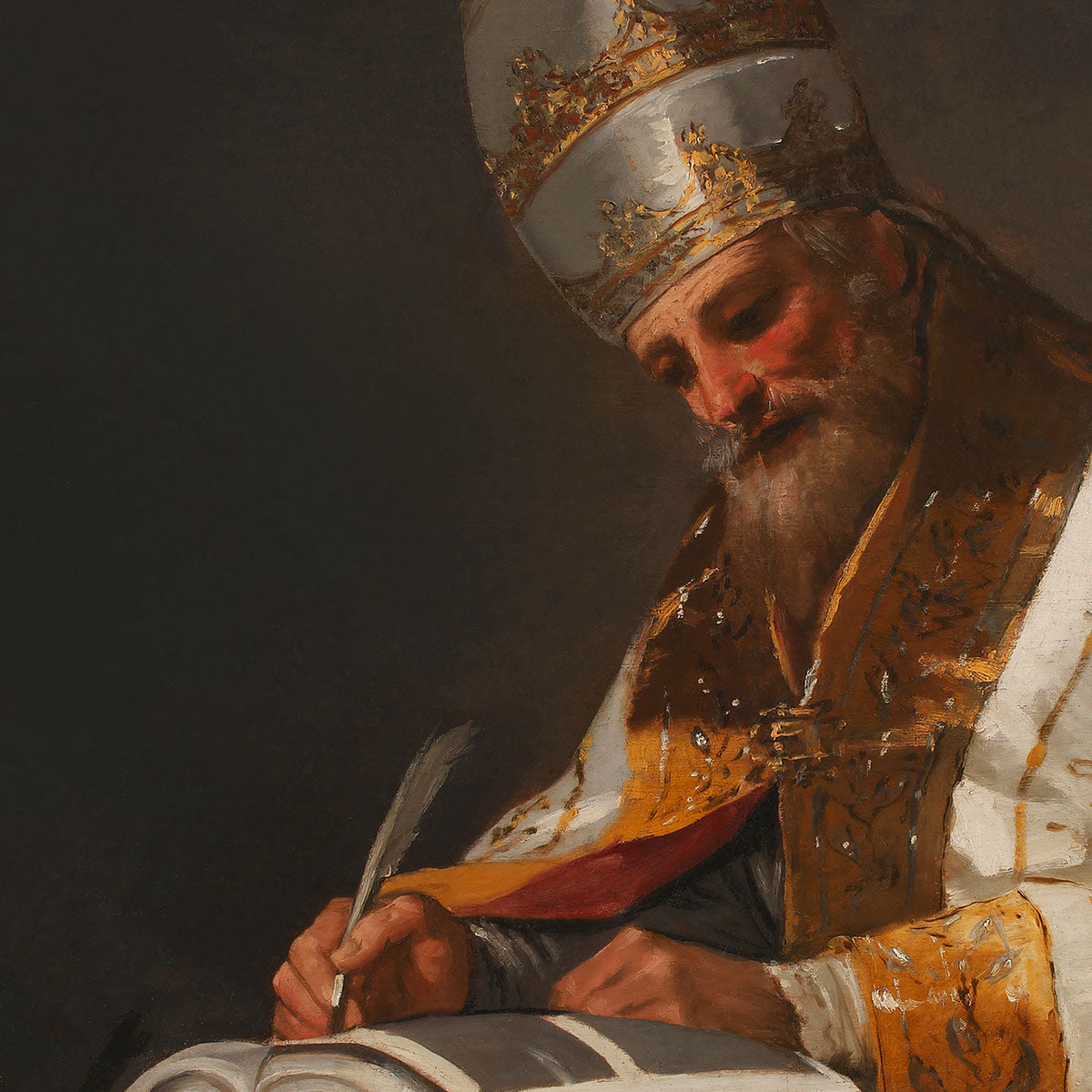 Saint Gregory the Great, Pope by Francisco de Goya