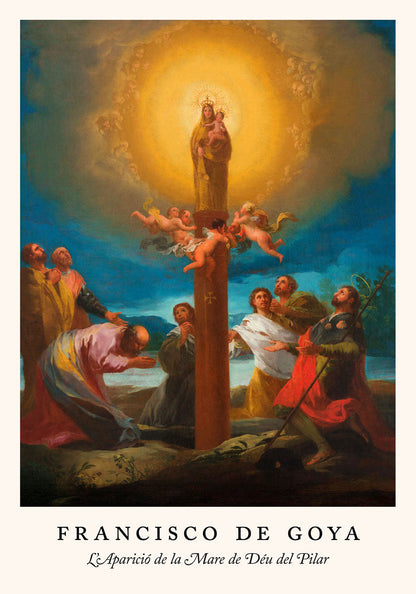 L'Apariciò de Mare de Déu del Pillar - Cartel de la exposición Francisco de Goya