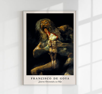 Saturno Devorando a su Hijo (Saturno devorando a su hijo) - Cartel de la exposición Francisco de Goya