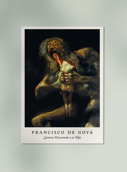Saturno Devorando a su Hijo (Saturno devorando a su hijo) - Cartel de la exposición Francisco de Goya