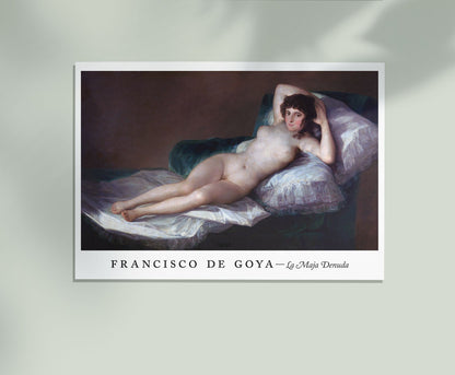 La Maja Denuda - Cartel Exposición Francisco de Goya