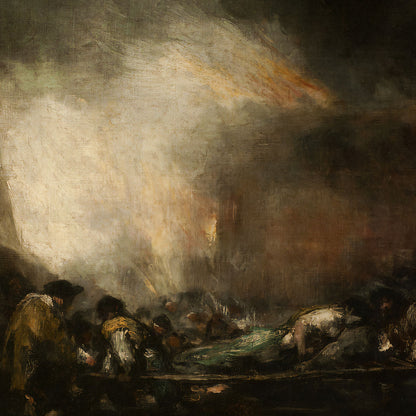 Incendio de un Hospital - Cartel Exposición Francisco de Goya