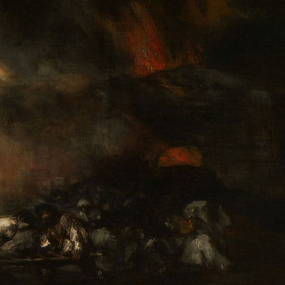 Incendio de un Hospital - Cartel Exposición Francisco de Goya