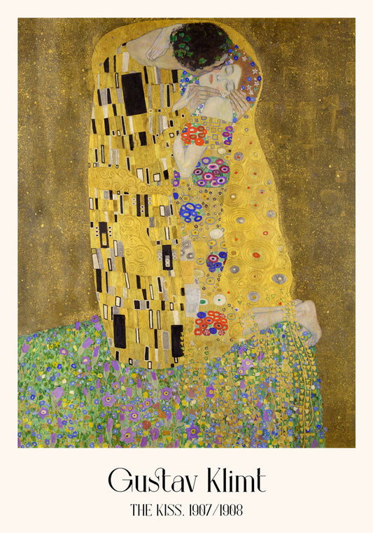 Cartel de la exposición de arte de Gustav Klimt, conjunto de 2