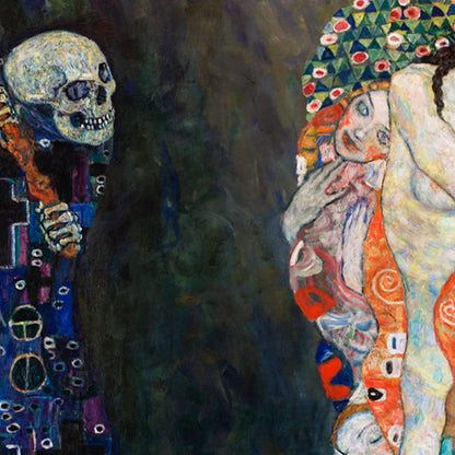 Death & Life by Gustav Klimt Exhibition Poster