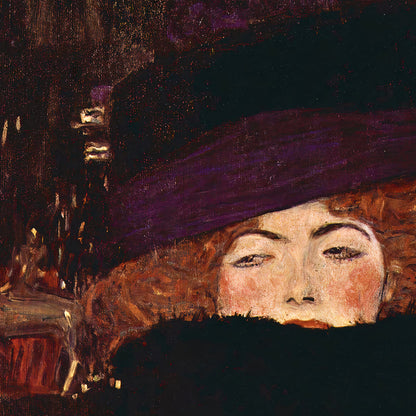 Dame Mit Hut y Federboa de Gustav Klimt