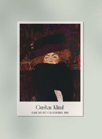 Dame Mit Hut y Federboa de Gustav Klimt