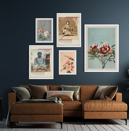 Galería de pared de Ogawa Kazumasa (juego de 5 impresiones)